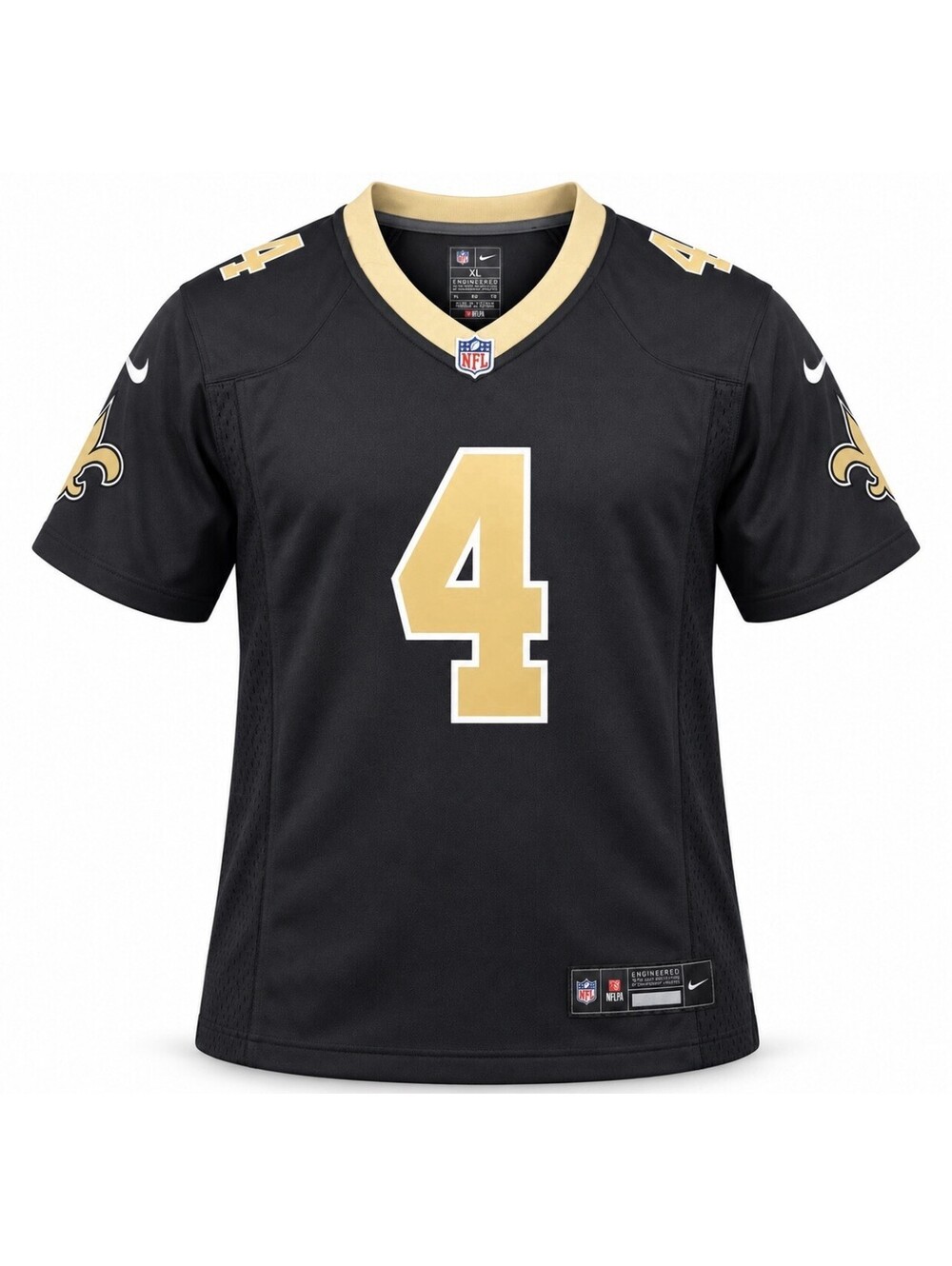 Nike New Orleans Saints Derek Carr #4 NFL Jersey Black Youth XL 18/20 NWT